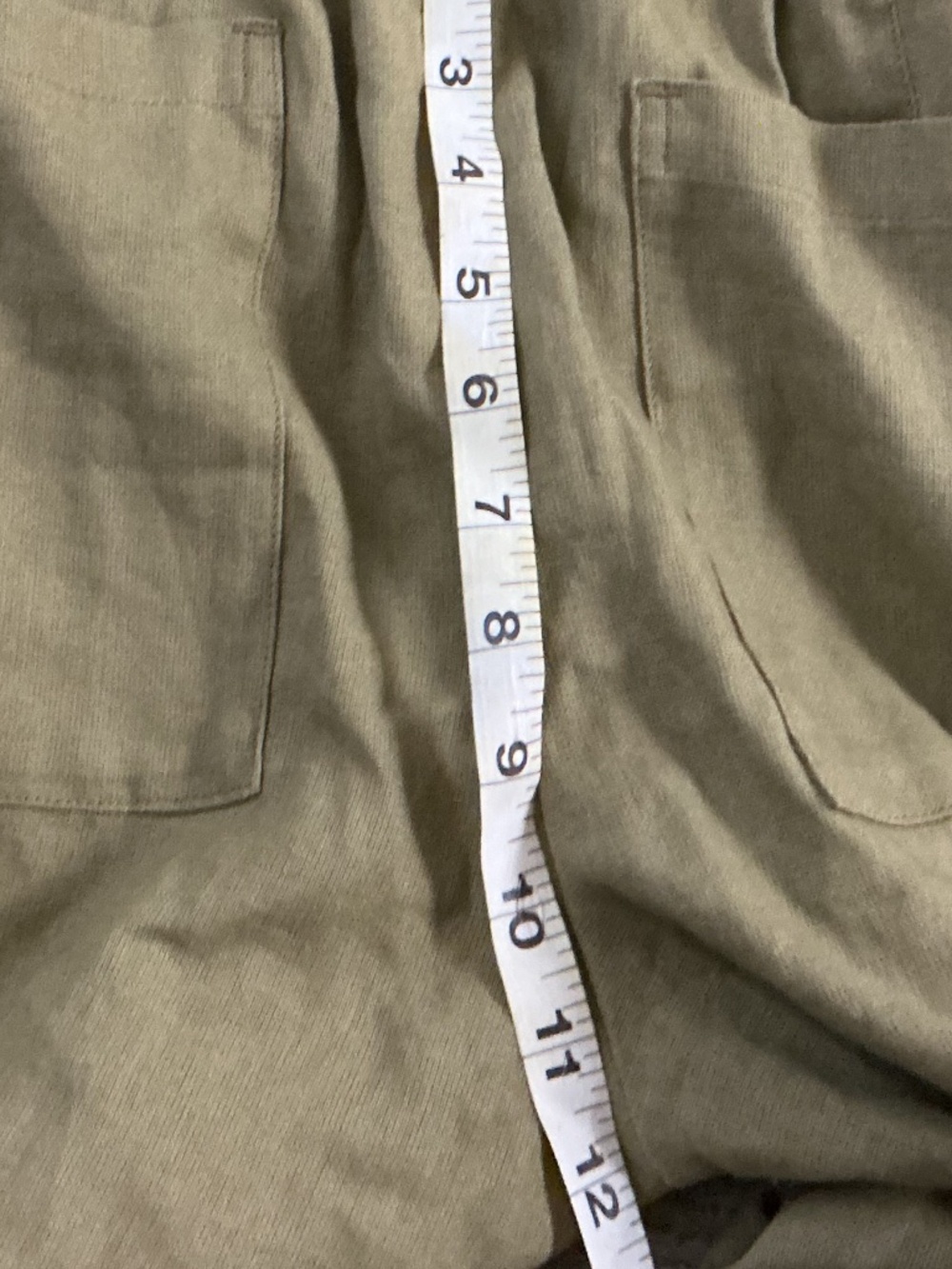Zara NWT viscose  linen olive pants size Large wide leg - Picture 7 of 7